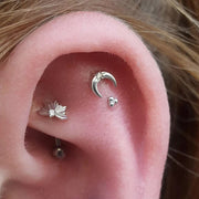Moonshine Threadless End with CZ