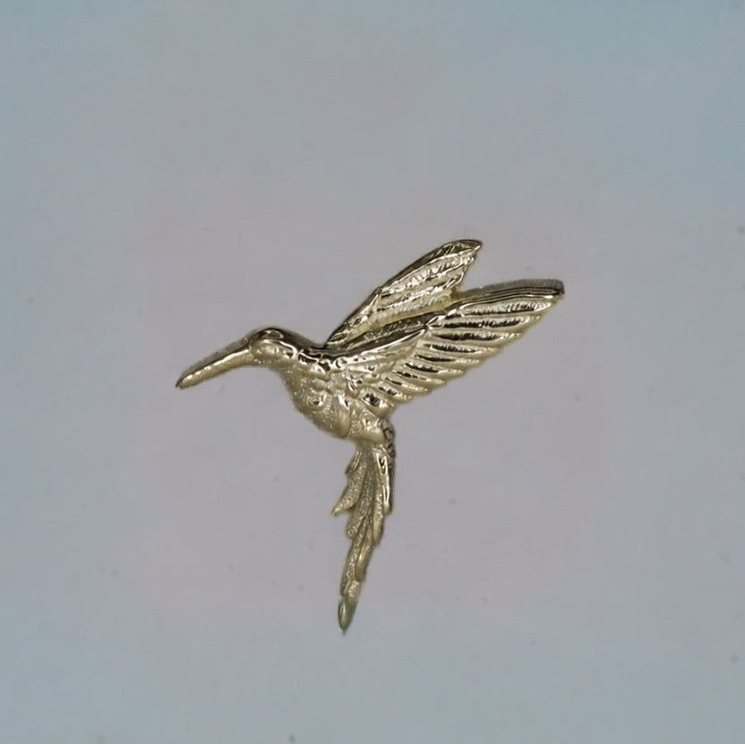 Anatometal 18ct Gold Hummingbird End