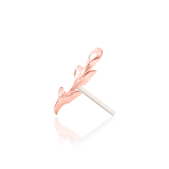 14ct Gold Leaf Branch Threadless End – Aspen