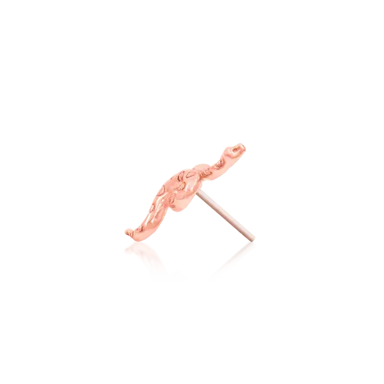 Junipurr 14ct Gold Textured Snake End