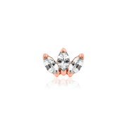 Junipurr Jewelry Triple Marquise Fan CZ