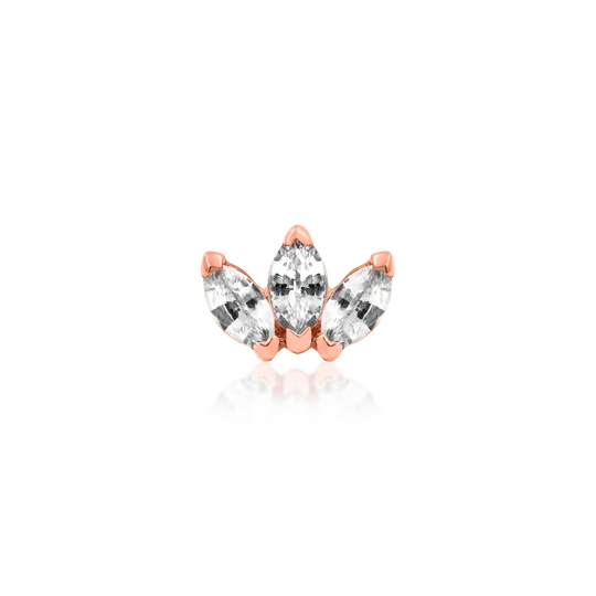 Junipurr Jewelry Triple Marquise Fan CZ