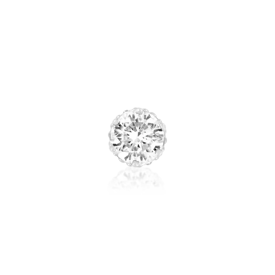 Junipurr Jewelry Crown-set with Cubic Zirconia End