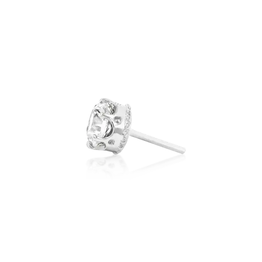 Junipurr Jewelry Crown-set with Cubic Zirconia End