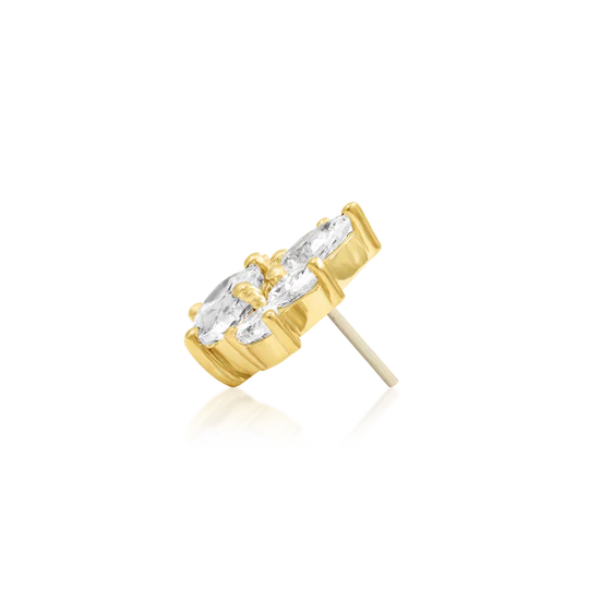 Junipurr 14ct Gold “Ainsley” Threadless End