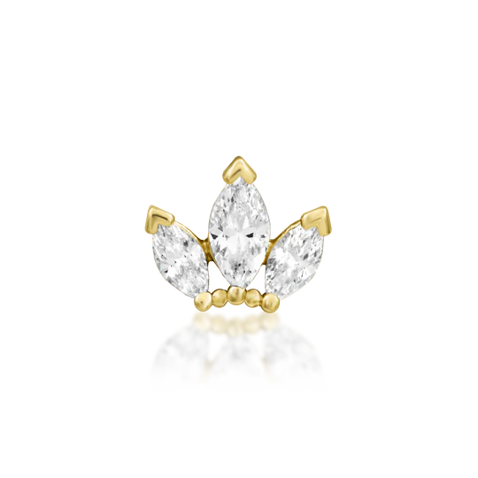 Junipurr Beaded Fan End – 14ct Gold