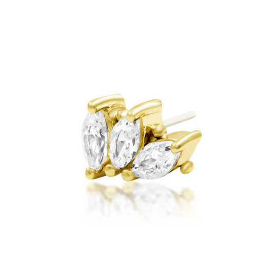 Junipurr Fallon Decorative End – 14ct Gold