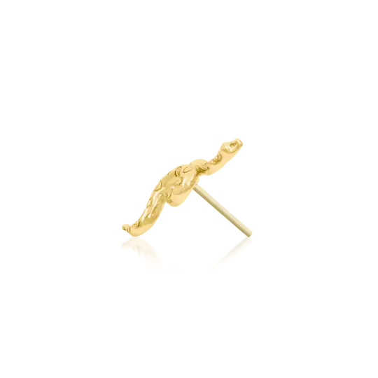 Junipurr 14ct Gold Textured Snake End