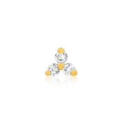 Junipurr Trinity Decorative End – 14ct Gold