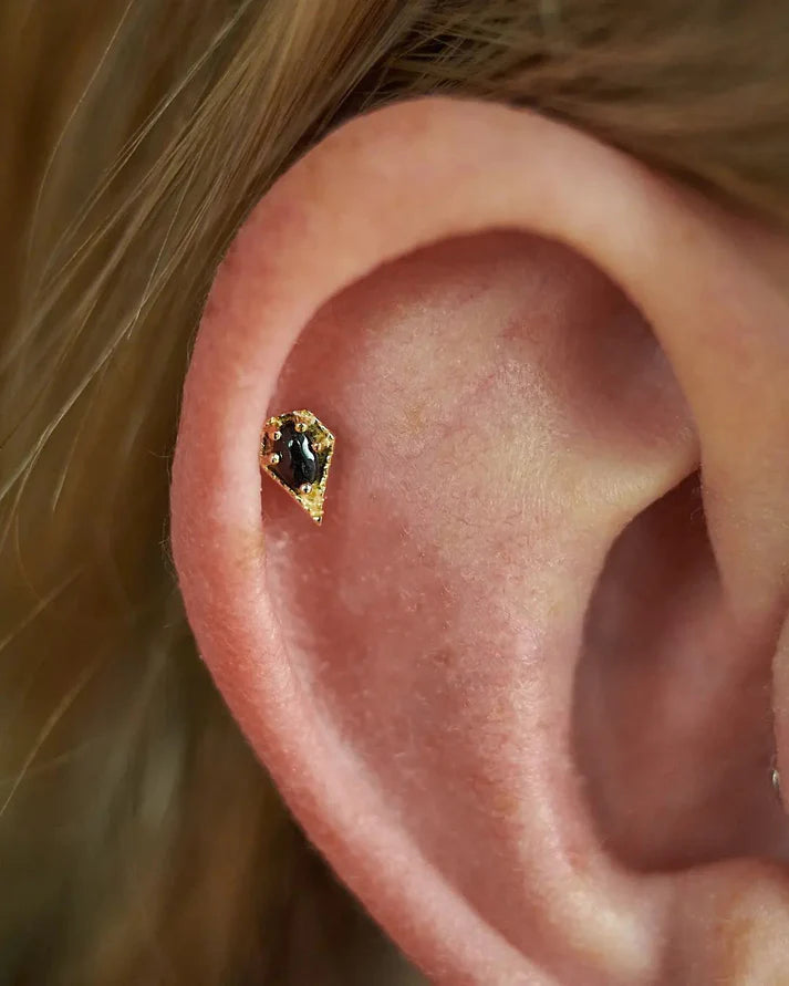 Cadence Threadless End with Black Spinel