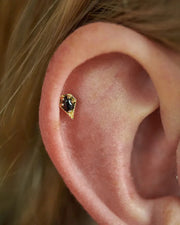 Cadence Threadless End with Black Spinel